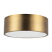 Brisbane Two Light Flush Mount Aged Gold-Flush Mounts-Alora-Lighting Design Store