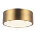 Brisbane Two Light Flush Mount Aged Gold-Flush Mounts-Alora-Lighting Design Store