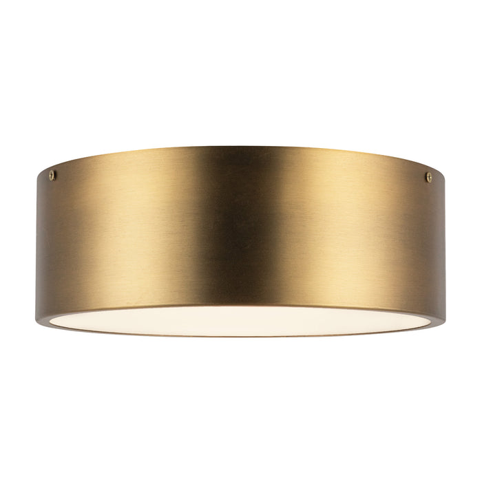 Brisbane Two Light Flush Mount Aged Gold-Flush Mounts-Alora-Lighting Design Store