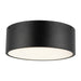 Brisbane Two Light Flush Mount Matte Black-Flush Mounts-Alora-Lighting Design Store
