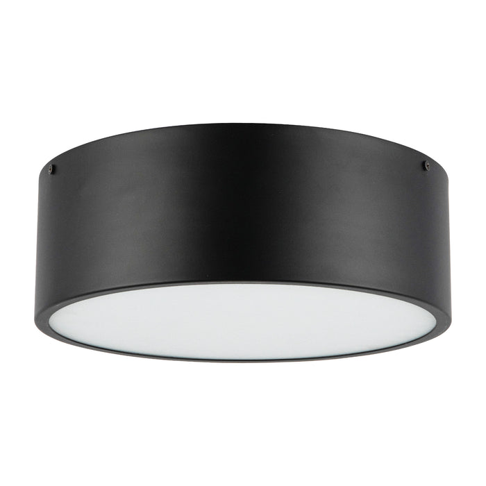Brisbane Two Light Flush Mount Matte Black-Flush Mounts-Alora-Lighting Design Store