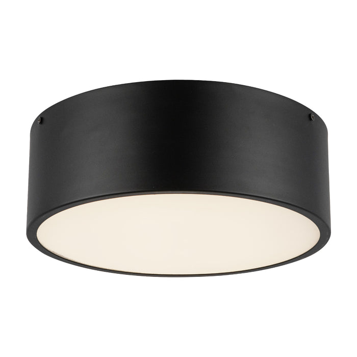 Brisbane Two Light Flush Mount Matte Black-Flush Mounts-Alora-Lighting Design Store