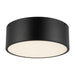 Brisbane Two Light Flush Mount Matte Black-Flush Mounts-Alora-Lighting Design Store