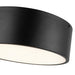 Brisbane Two Light Flush Mount Matte Black-Flush Mounts-Alora-Lighting Design Store