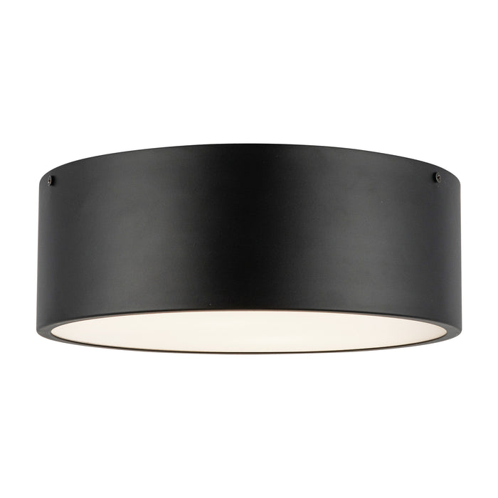 Brisbane Two Light Flush Mount Matte Black-Flush Mounts-Alora-Lighting Design Store