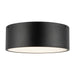Brisbane Two Light Flush Mount Matte Black-Flush Mounts-Alora-Lighting Design Store