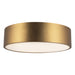 Brisbane Three Light Flush Mount Aged Gold-Flush Mounts-Alora-Lighting Design Store