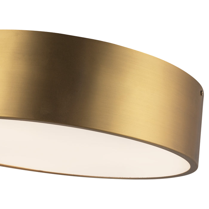 Brisbane Three Light Flush Mount Aged Gold-Flush Mounts-Alora-Lighting Design Store