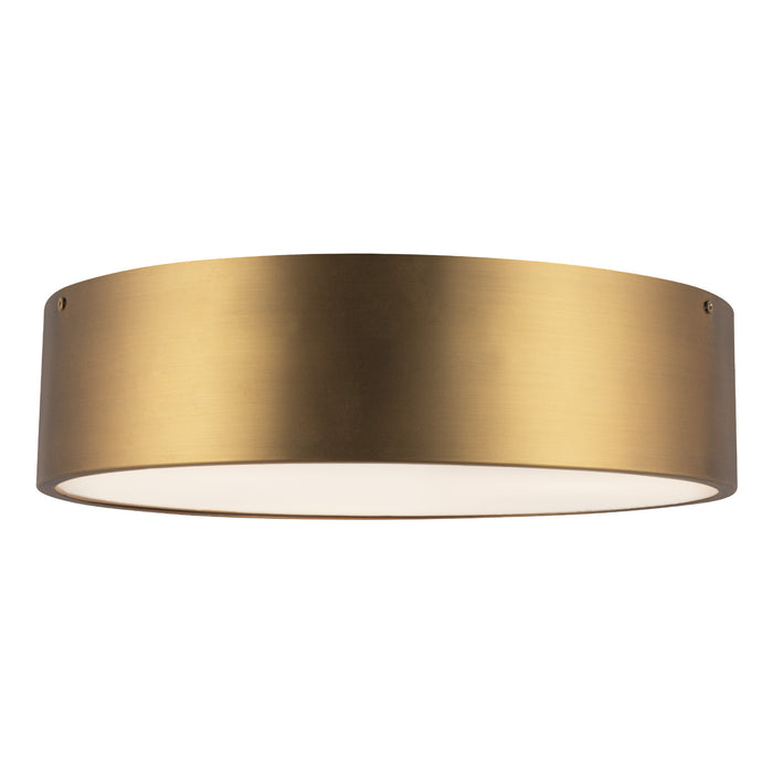 Brisbane Three Light Flush Mount Aged Gold-Flush Mounts-Alora-Lighting Design Store
