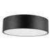 Brisbane Three Light Flush Mount Matte Black-Flush Mounts-Alora-Lighting Design Store