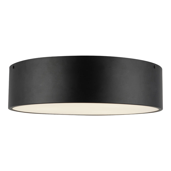Brisbane Three Light Flush Mount Matte Black-Flush Mounts-Alora-Lighting Design Store