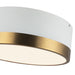 Brisbane Two Light Flush Mount Aged Gold/White-Flush Mounts-Alora-Lighting Design Store