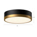 Brisbane Three Light Flush Mount Aged Gold/Matte Black-Flush Mounts-Alora-Lighting Design Store