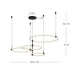 Bruni LED Chandelier Brushed Gold-Large Chandeliers-Kuzco Lighting-Lighting Design Store