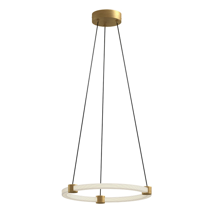 Bruni LED Pendant Brushed Gold-Pendants-Kuzco Lighting-Lighting Design Store