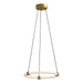 Bruni LED Pendant Brushed Gold-Pendants-Kuzco Lighting-Lighting Design Store