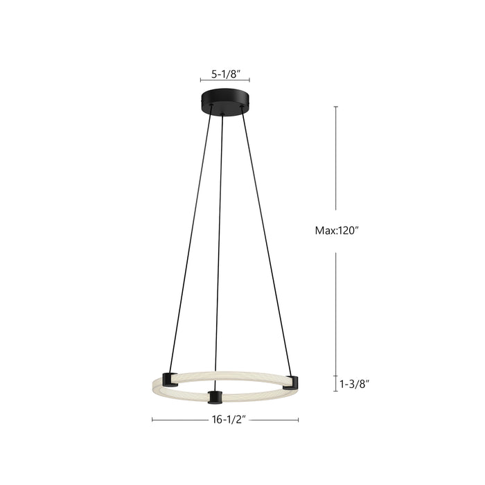 Bruni LED Pendant Black-Pendants-Kuzco Lighting-Lighting Design Store