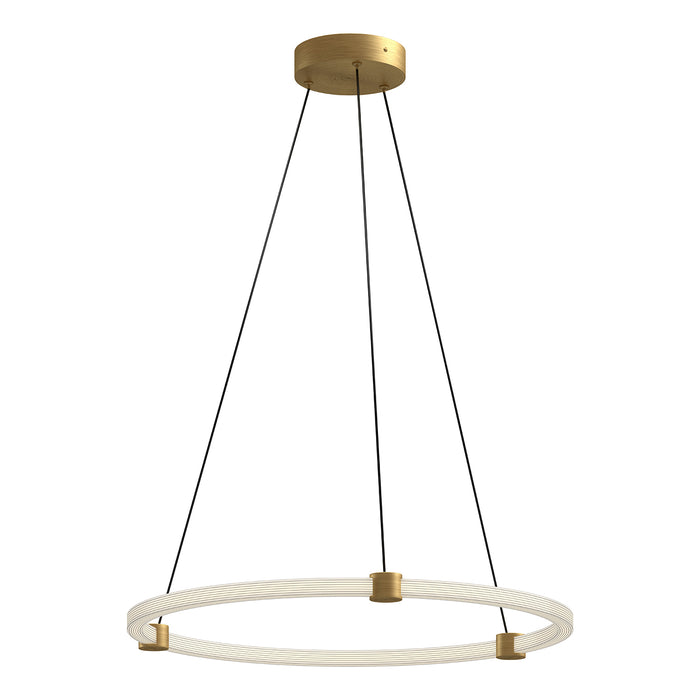 Bruni LED Pendant Brushed Gold-Pendants-Kuzco Lighting-Lighting Design Store