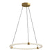 Bruni LED Pendant Brushed Gold-Pendants-Kuzco Lighting-Lighting Design Store