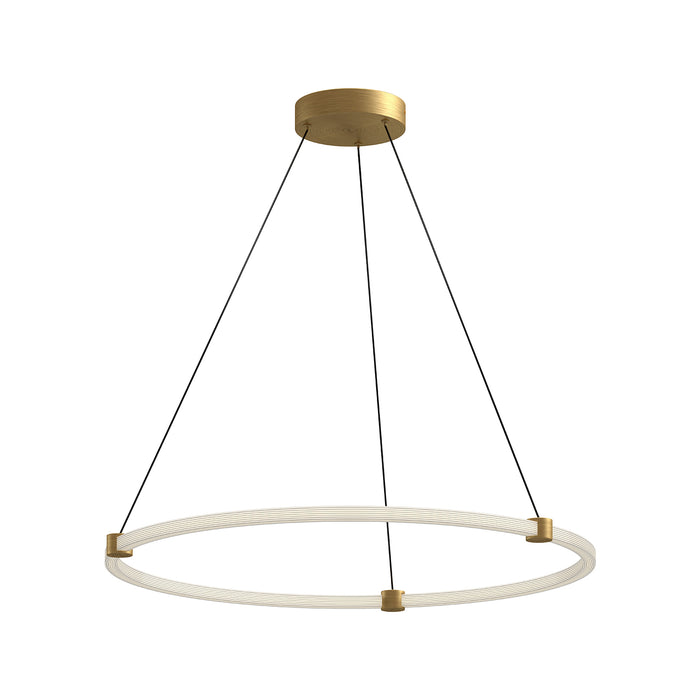 Bruni LED Pendant Brushed Gold-Pendants-Kuzco Lighting-Lighting Design Store