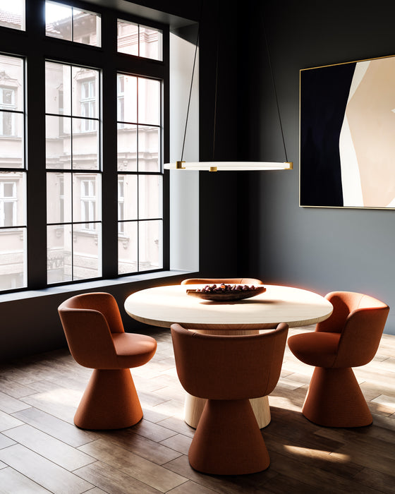 Bruni LED Pendant Brushed Gold-Pendants-Kuzco Lighting-Lighting Design Store