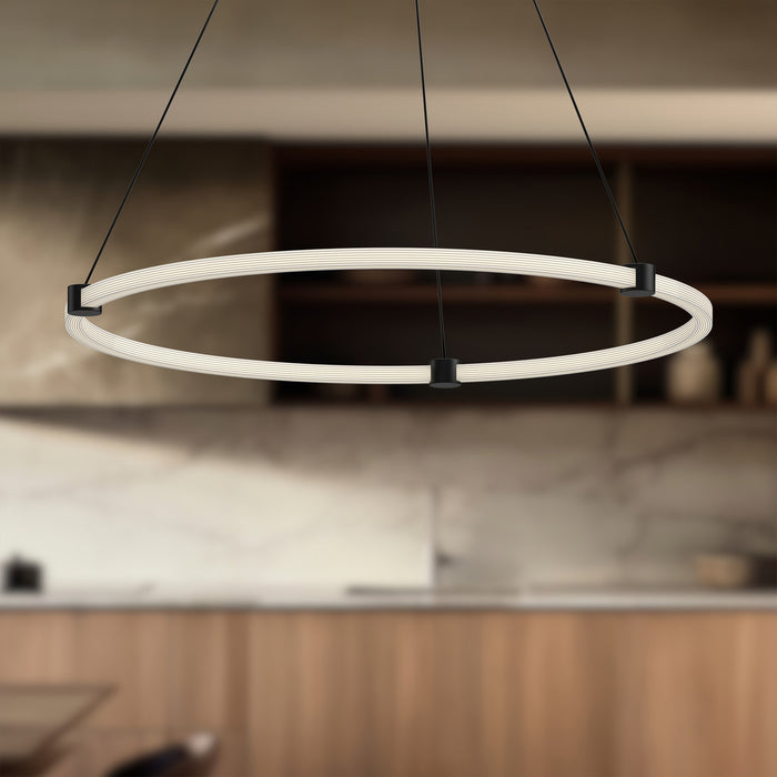 Bruni LED Pendant Black-Pendants-Kuzco Lighting-Lighting Design Store