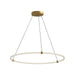 Bruni LED Pendant Brushed Gold-Pendants-Kuzco Lighting-Lighting Design Store