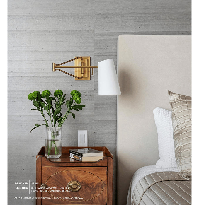 Keil One Light Wall Sconce Hand-Rubbed Antique Brass