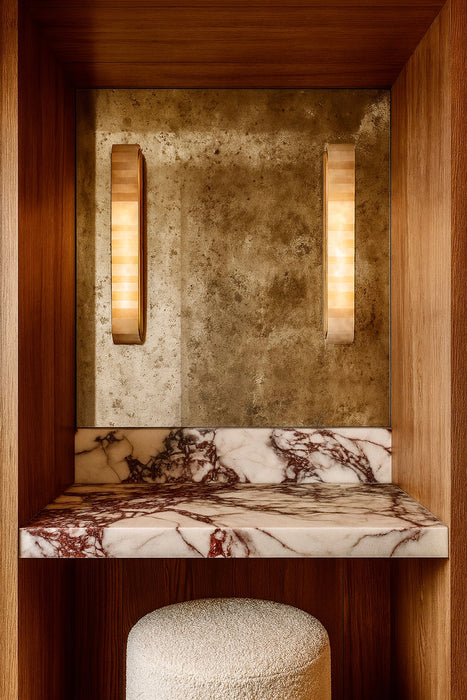 Budapest LED Wall Sconce Vintage Brass