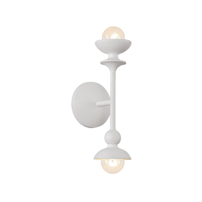 Cadence Two Light Vanity Antique White-Bathroom Fixtures-Alora-Lighting Design Store