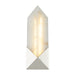 Caesar LED Vanity Polished Nickel/Alabaster-Sconces-Alora-Lighting Design Store