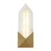 Caesar LED Vanity Vintage Brass/Alabaster-Sconces-Alora-Lighting Design Store