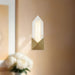 Caesar LED Vanity Vintage Brass/Alabaster-Sconces-Alora-Lighting Design Store