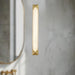 Caesar LED Vanity Vintage Brass/Alabaster-Bathroom Fixtures-Alora-Lighting Design Store