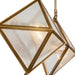 Cairo Four Light Chandelier Ribbed Glass/Vintage Brass-Mid. Chandeliers-Alora-Lighting Design Store
