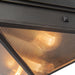 Cairo Two Light Flush Mount Ribbed Glass/Urban Bronze-Flush Mounts-Alora-Lighting Design Store