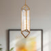 Cairo One Light Pendant Ribbed Glass/Vintage Brass-Mini Pendants-Alora-Lighting Design Store