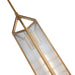 Cairo One Light Pendant Ribbed Glass/Vintage Brass-Mini Pendants-Alora-Lighting Design Store