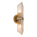 Cairo Two Light Vanity Ribbed Glass/Vintage Brass-Bathroom Fixtures-Alora-Lighting Design Store