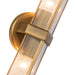 Cairo Two Light Vanity Ribbed Glass/Vintage Brass-Bathroom Fixtures-Alora-Lighting Design Store