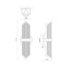 Cairo Two Light Vanity Ribbed Glass/Vintage Brass-Bathroom Fixtures-Alora-Lighting Design Store