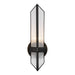 Cairo One Light Wall Sconce Ribbed Glass/Urban Bronze-Sconces-Alora-Lighting Design Store