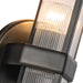 Cairo One Light Wall Sconce Ribbed Glass/Urban Bronze-Sconces-Alora-Lighting Design Store