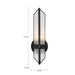 Cairo One Light Wall Sconce Ribbed Glass/Vintage Brass-Sconces-Alora-Lighting Design Store