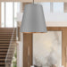 Calor Three Light Pendant Gray Linen Withgold Parchmen/Urban Bronze-Pendants-Alora-Lighting Design Store