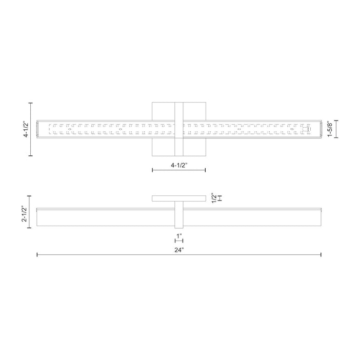 Camden LED Bathroom Fixture Chrome-Bathroom Fixtures-Kuzco Lighting-Lighting Design Store