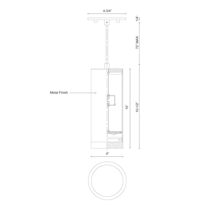 Cameo LED Pendant White-Mini Pendants-Kuzco Lighting-Lighting Design Store