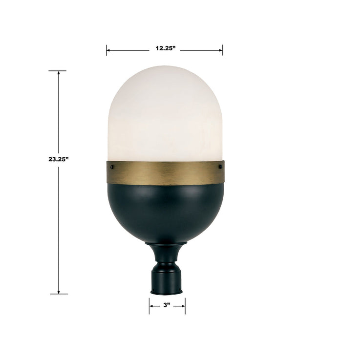 Capsule Outdoor Lantern Post-Exterior-Crystorama-Lighting Design Store