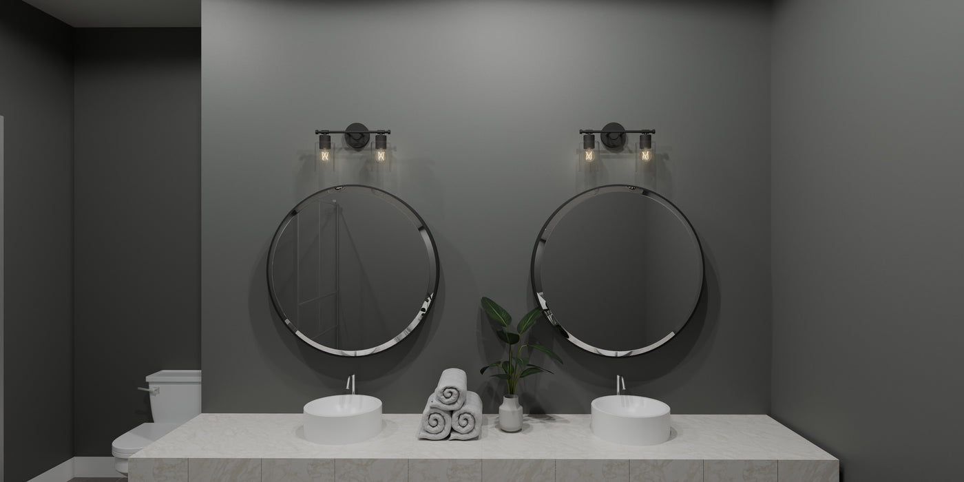 Caputo Two Light Bath-Bathroom Fixtures-Quoizel-Lighting Design Store