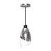 Capri One Light Pendant Chrome/Clear Glass-Mini Pendants-Alora-Lighting Design Store